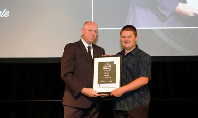 Colin Pettit With Aaron Johnston Participate Award Finalist 2015 WA Youth Awards